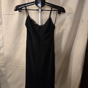 Express Black Lace Trim Slip Dress Women Size 4